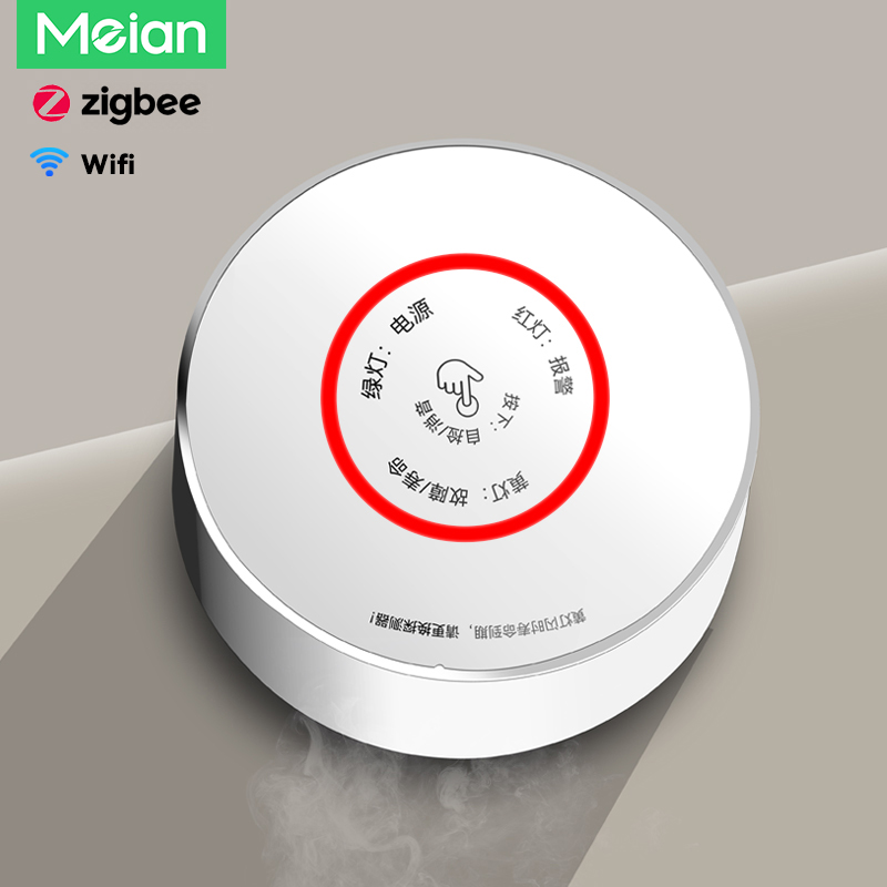 Home Security With Ai - Meian zigbee detector de gás tuya