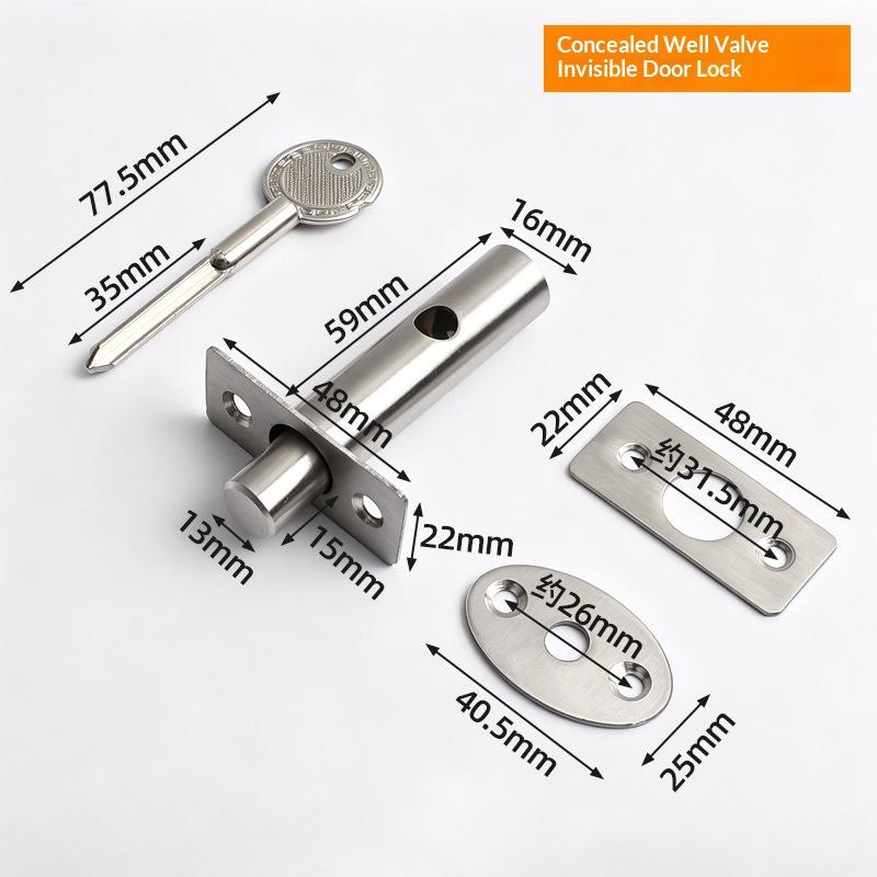 Home Security Key - Fechadura Oculta Antifurto em Aço Inoxidável