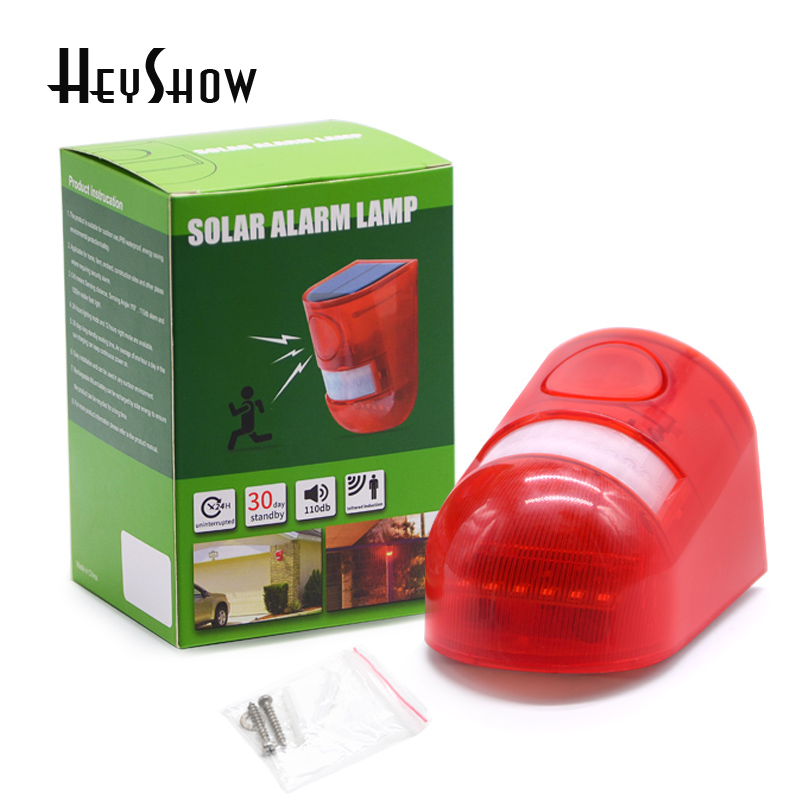 Home Security Yard Sensors - Portátil Solar Infrared Motion Sensor Alarme,