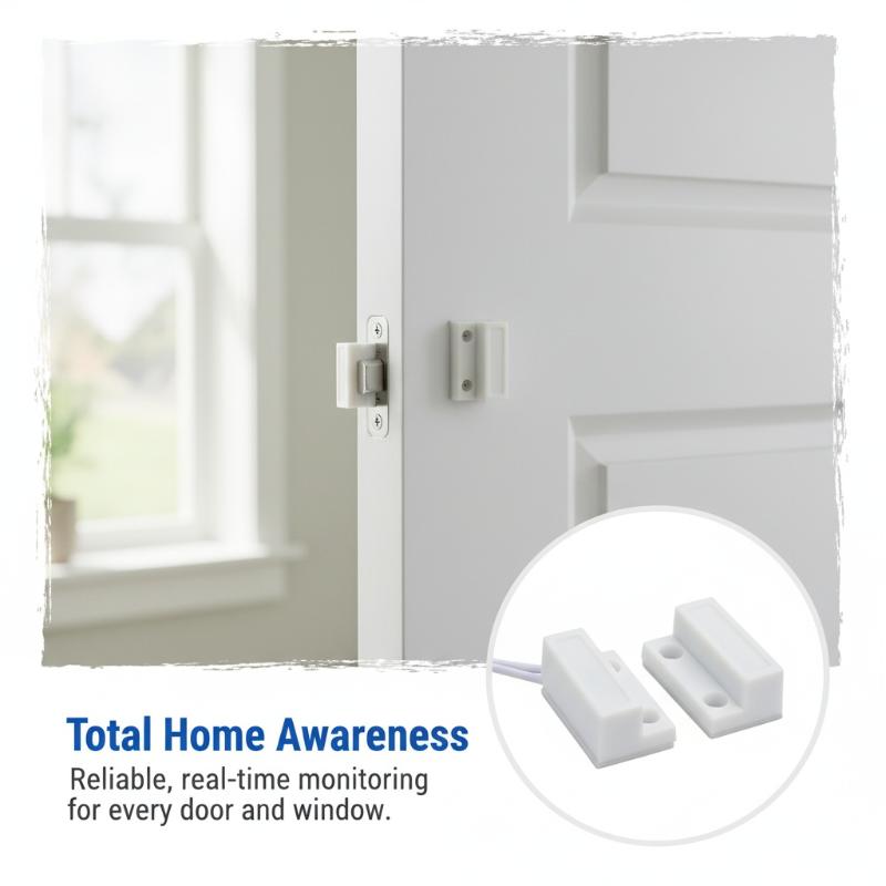 Home Security Yard Sensors - Sensor Magnético com Fio para Portas