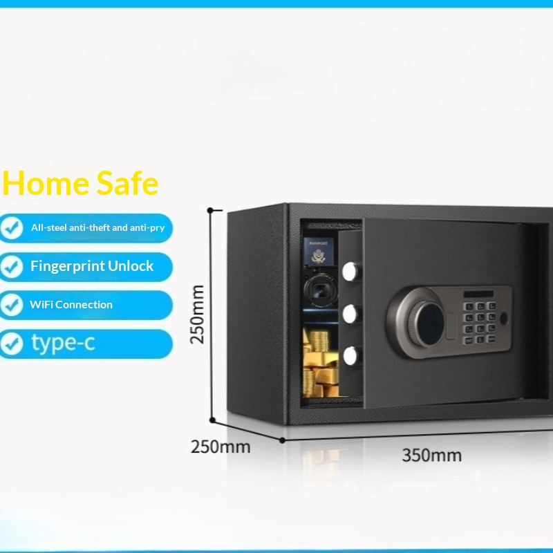 Safe Box Digital - Senha eletrônica segura 25cm mini casa
