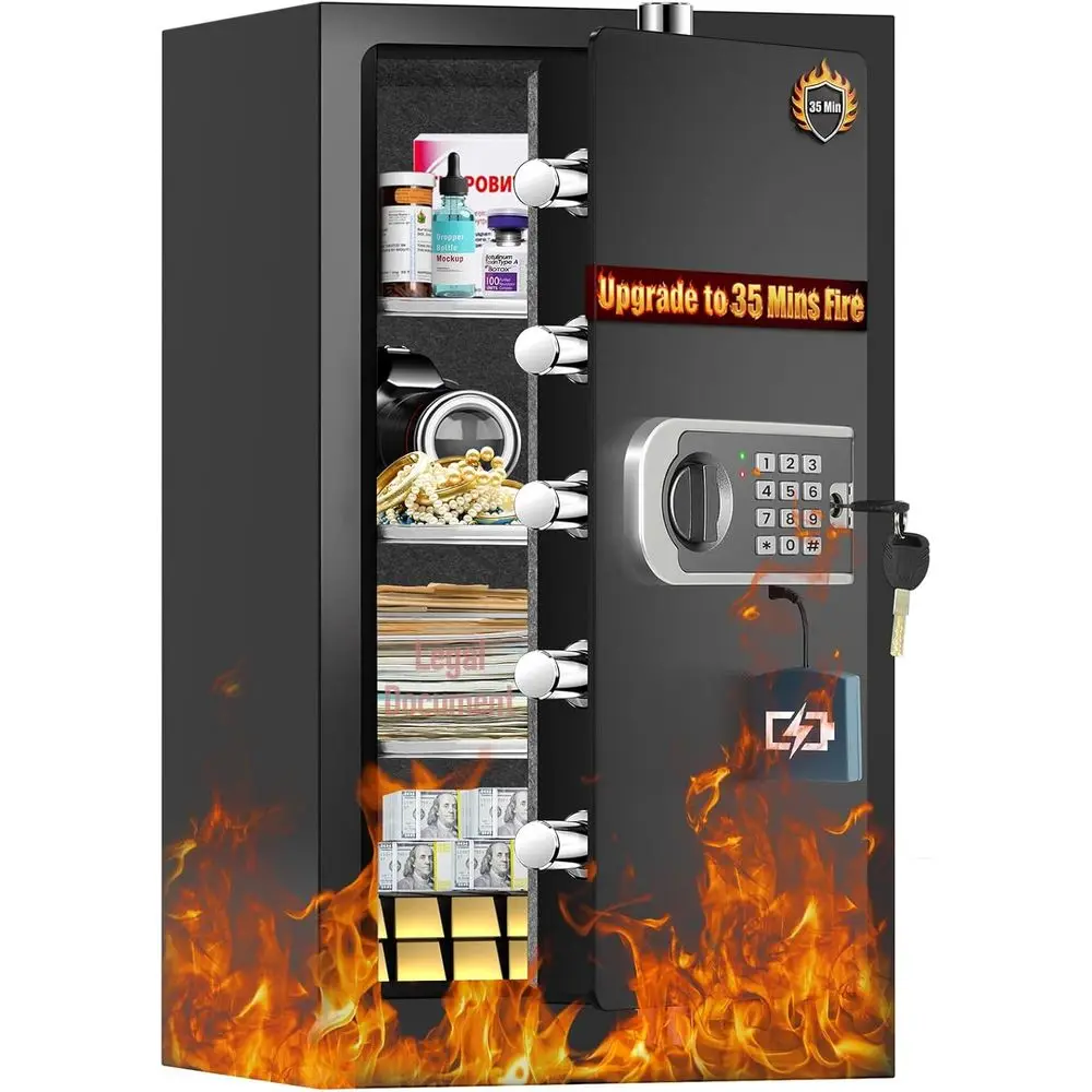 Safe Box Digital - Cofre Residencial Aprimorado com Resistência ao