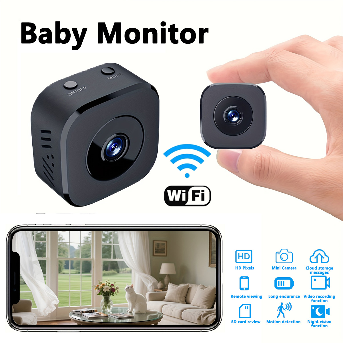 Home Security With Cameras - 1080p hd mini câmera wi-fi segurança