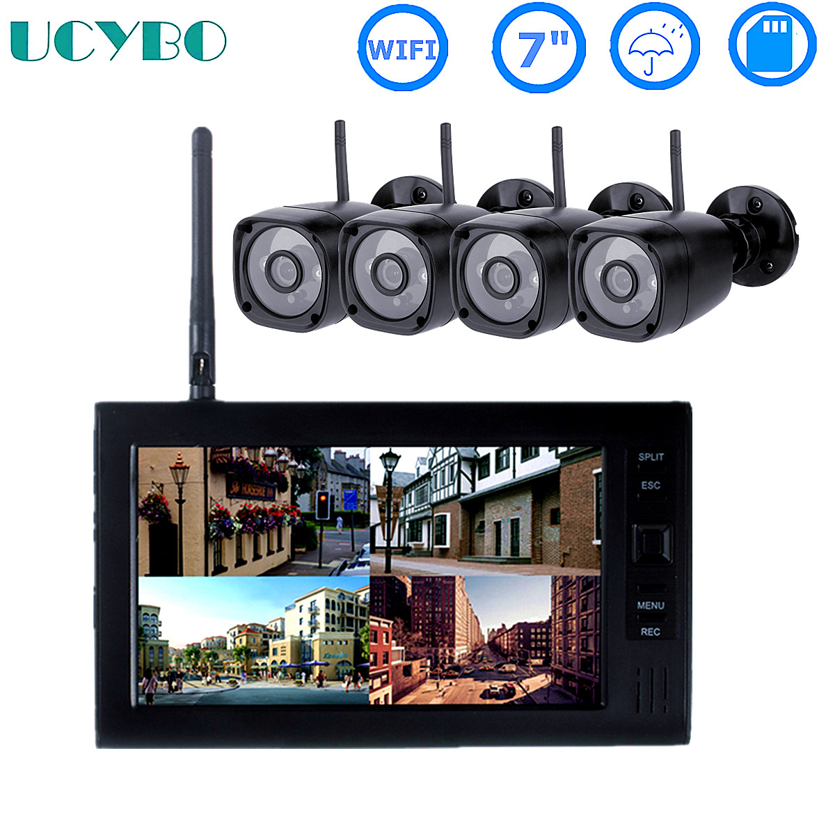 Home Security Video Cameras - Sistema de segurança CCTV sem fio