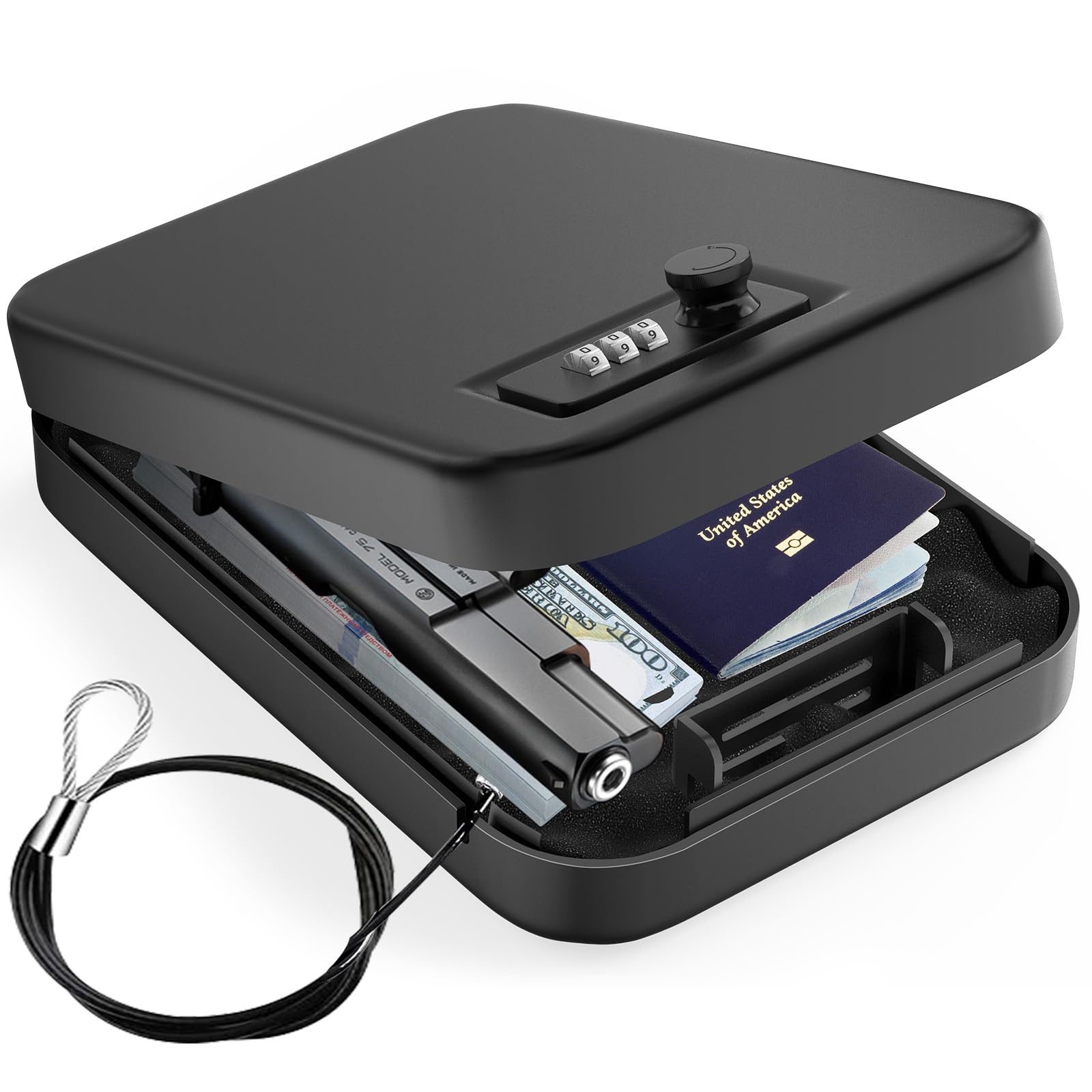 Safe Box Digital - Cofre de segurança pessoal com fechadura