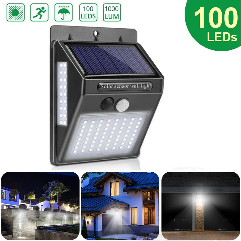 Home Security Yard Sensors - Luz de Parede Solar Externa com