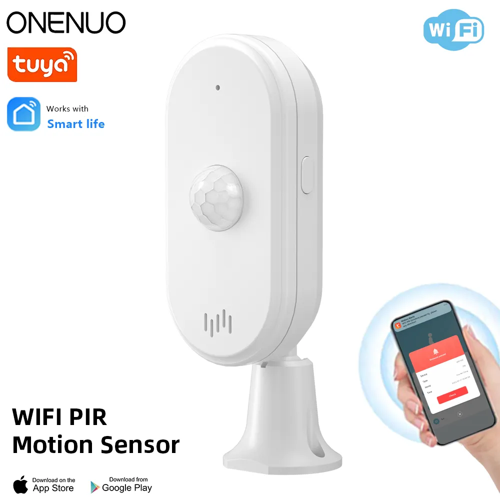 Home Security With Ai - ONENUO-Tuya WiFi Segurança Anti-roubo Alarme, Movimento
