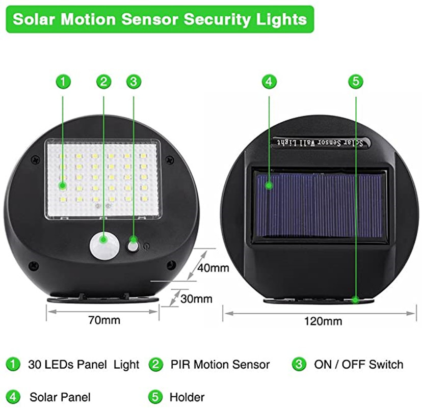 PIR Motion Sensor Luz da pared - Home Security Yard Sensors avaliação e preço