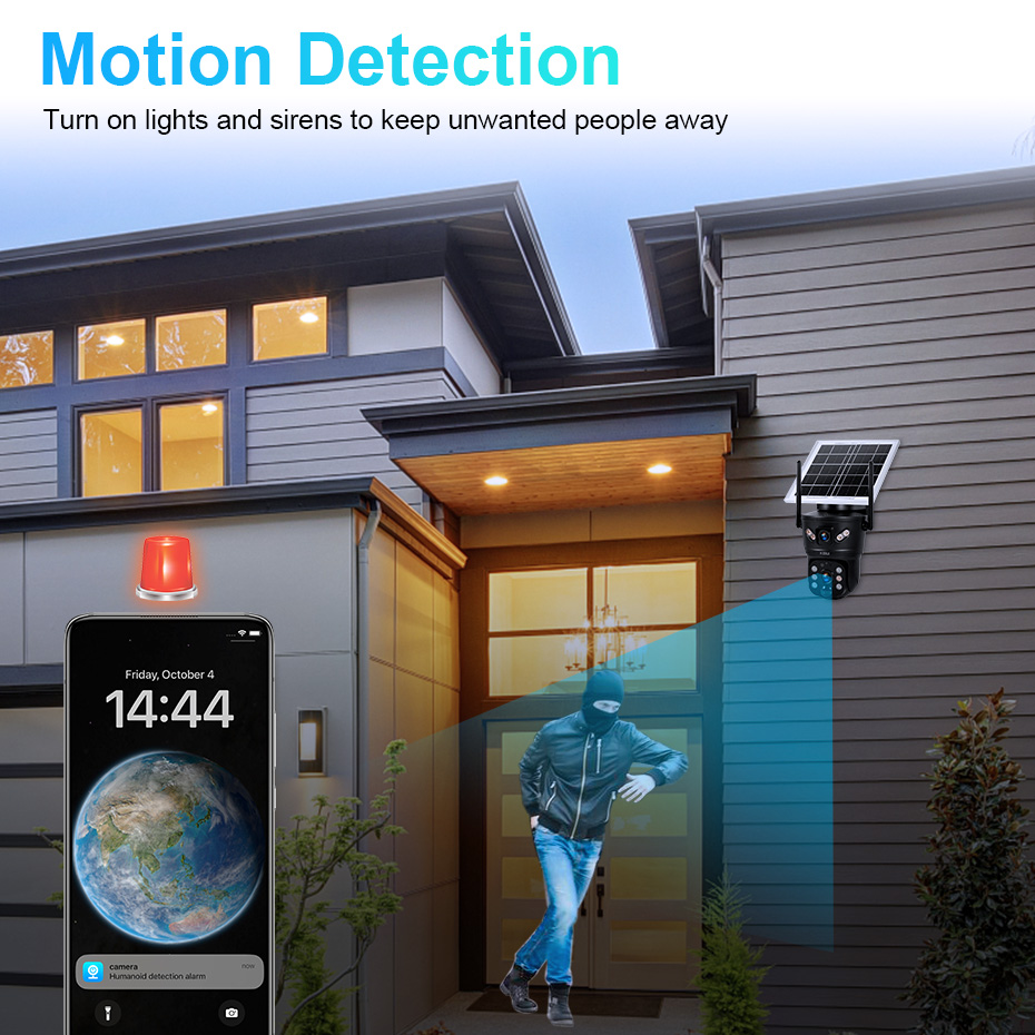 Câmera Solar KERUI 6MP 4G SIM  - Home Security Video Cameras avaliação e preço