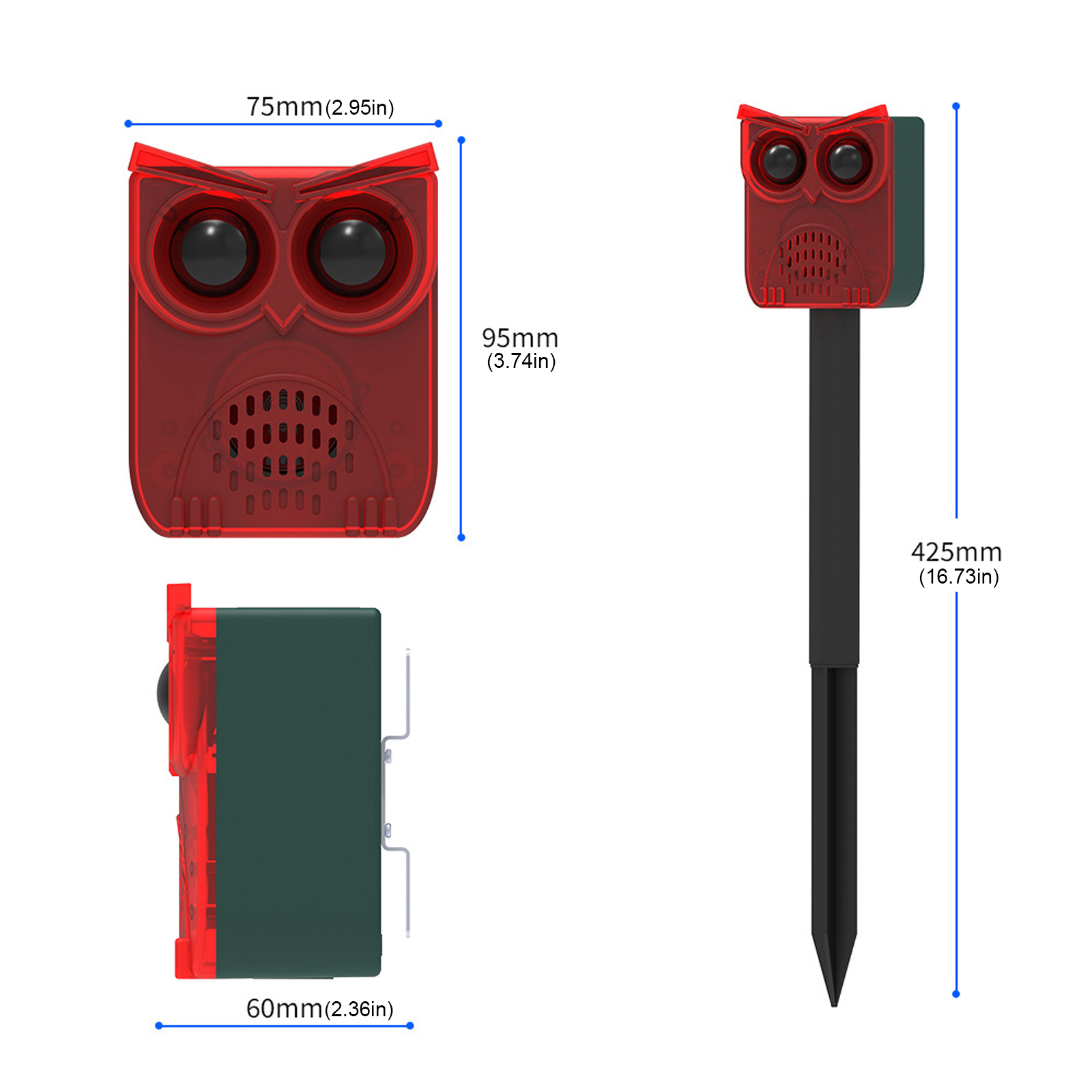 1-3PCS Alarme Solar com Sensor - Home Security Yard Sensors avaliação e preço