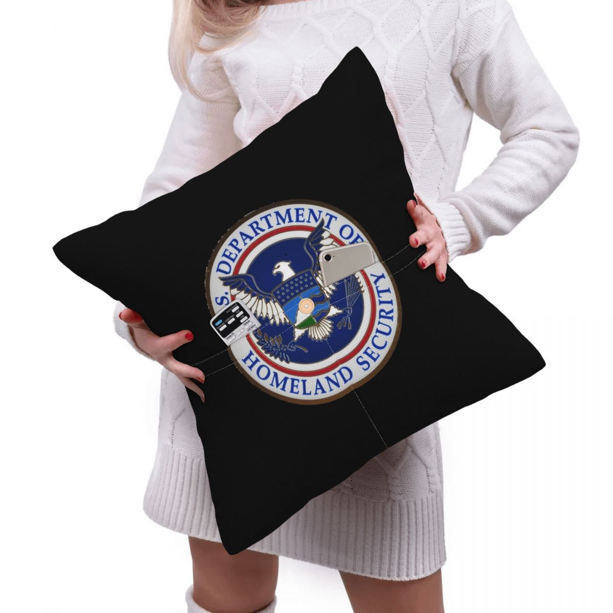 DHS - Capa de almofada quadrad - Home Security Department avaliação e preço