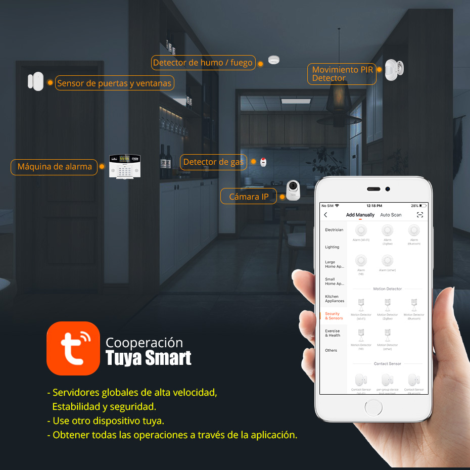 Fuers tuya kit sistema de alar - Home Security Phone Number avaliação e preço