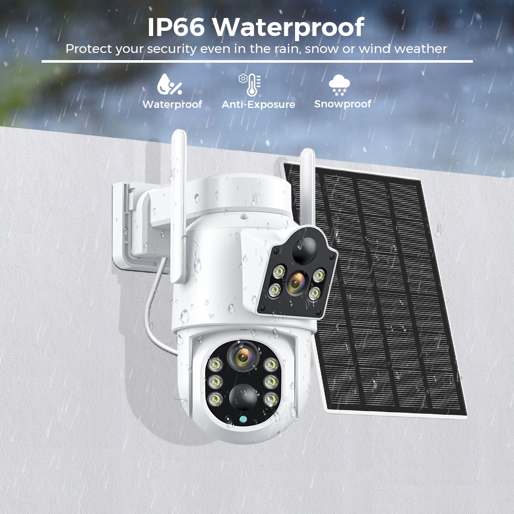 4k 8mp câmera solar bateria em - Home Security With Cameras avaliação e preço