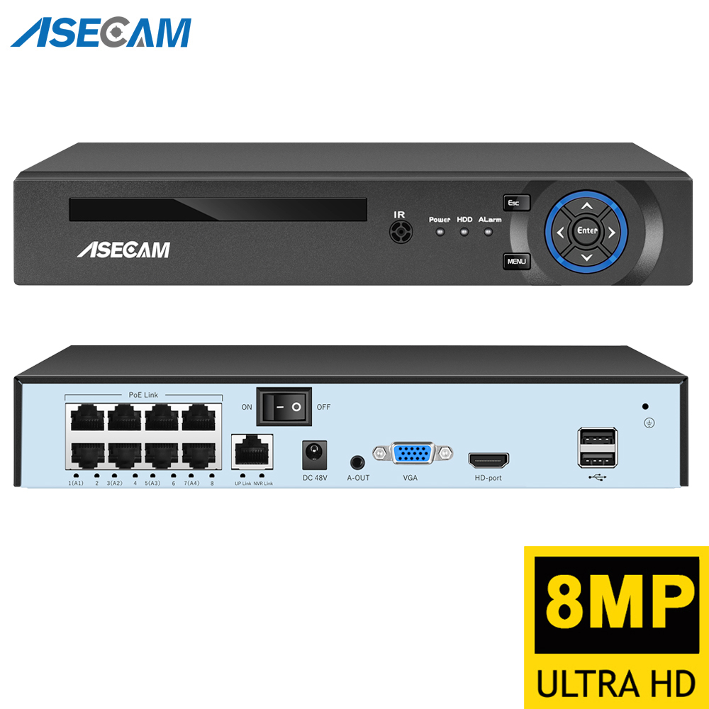 ASECAM 8MP 4K POE NVR Gravador - Home Security With Cameras avaliação e preço