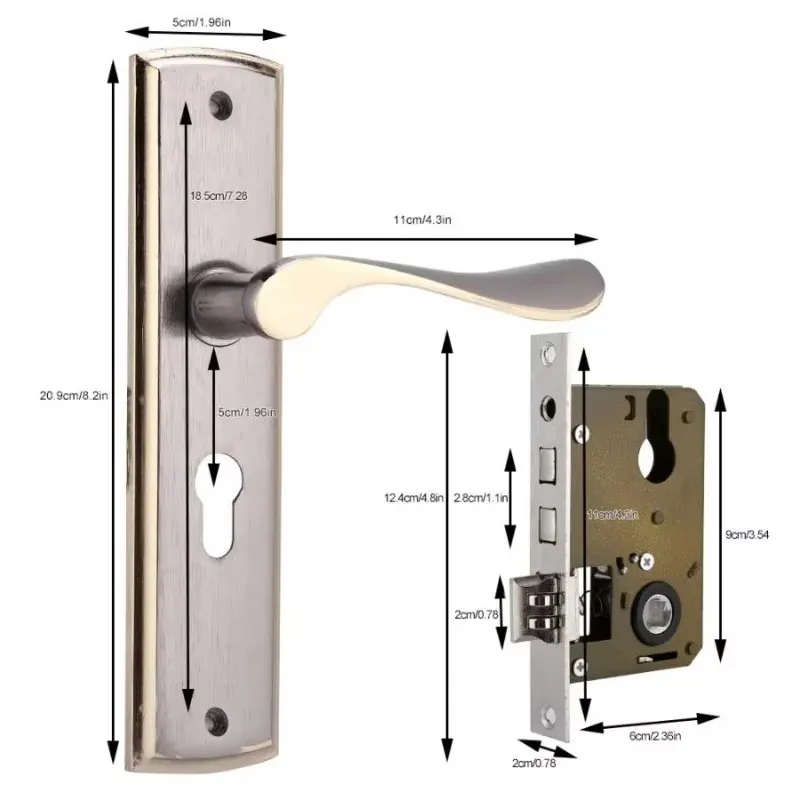 Silencioso Porta Handle Lock p - Home Security Essential avaliação e preço