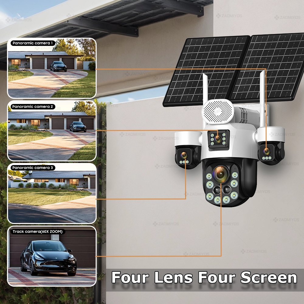 Câmera Externa 360 com 4 Lente - Home Security La avaliação e preço