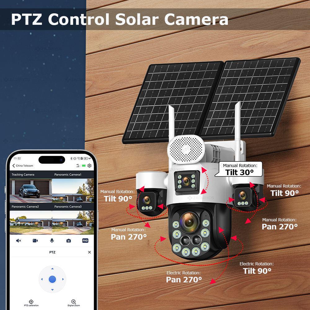 Câmera Externa 360 com 4 Lente - Home Security La avaliação e preço
