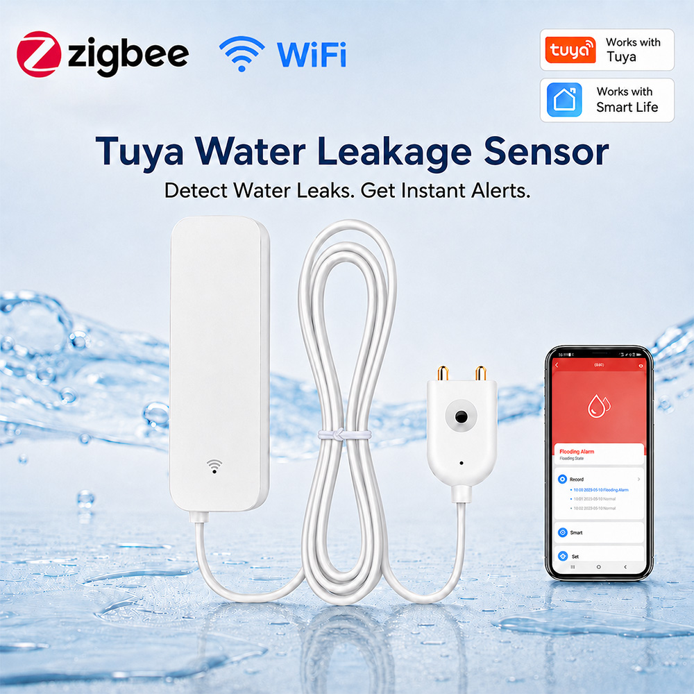 Sensor de Vazamento de Água Zi - Home Security With Ai avaliação e preço