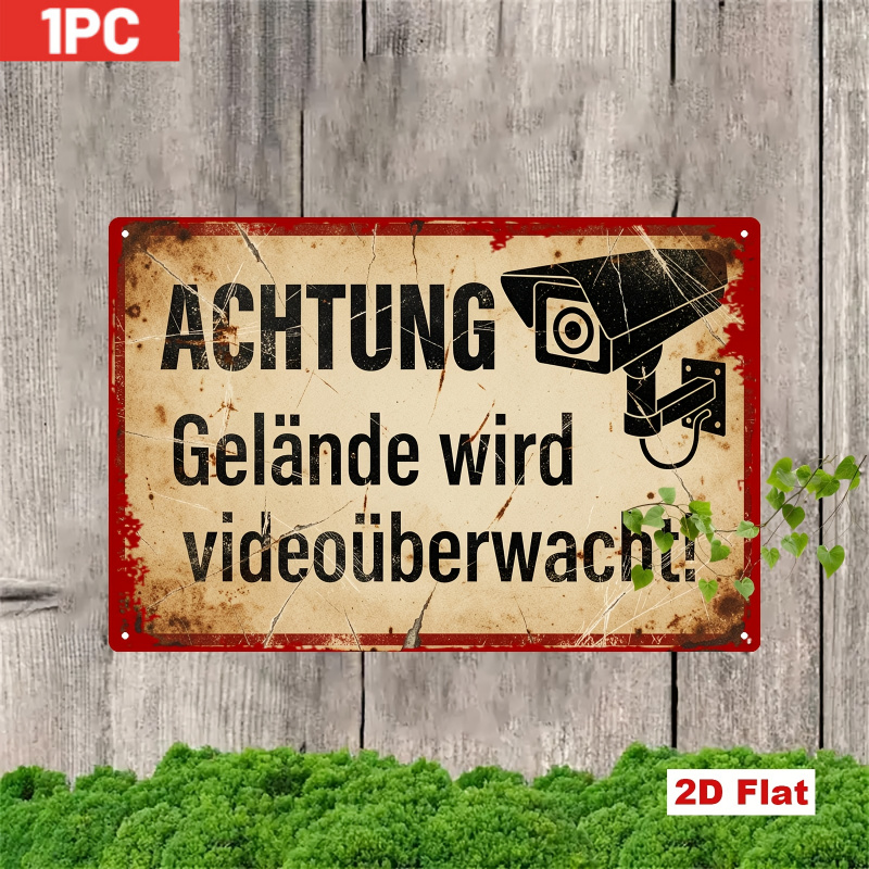 CIFBUY Placa de Advertência Vi - Home Yard Security Cameras avaliação e preço