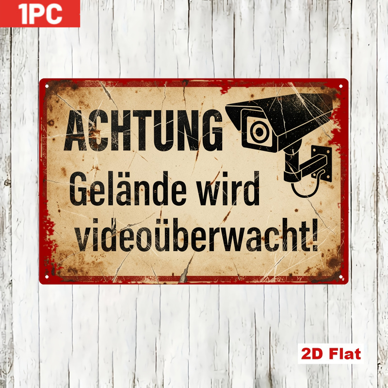 CIFBUY Placa de Advertência Vi - Home Yard Security Cameras avaliação e preço