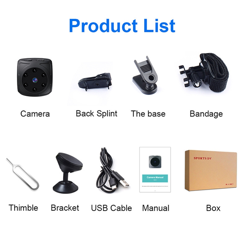 Mini Câmera HD 1080p Portátil  - Home Security Video Cameras avaliação e preço