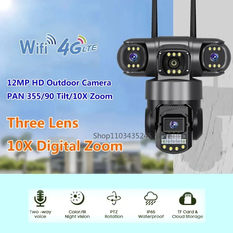 Câmera de Segurança 4G SIM com - Home Yard Security Cameras avaliação e preço