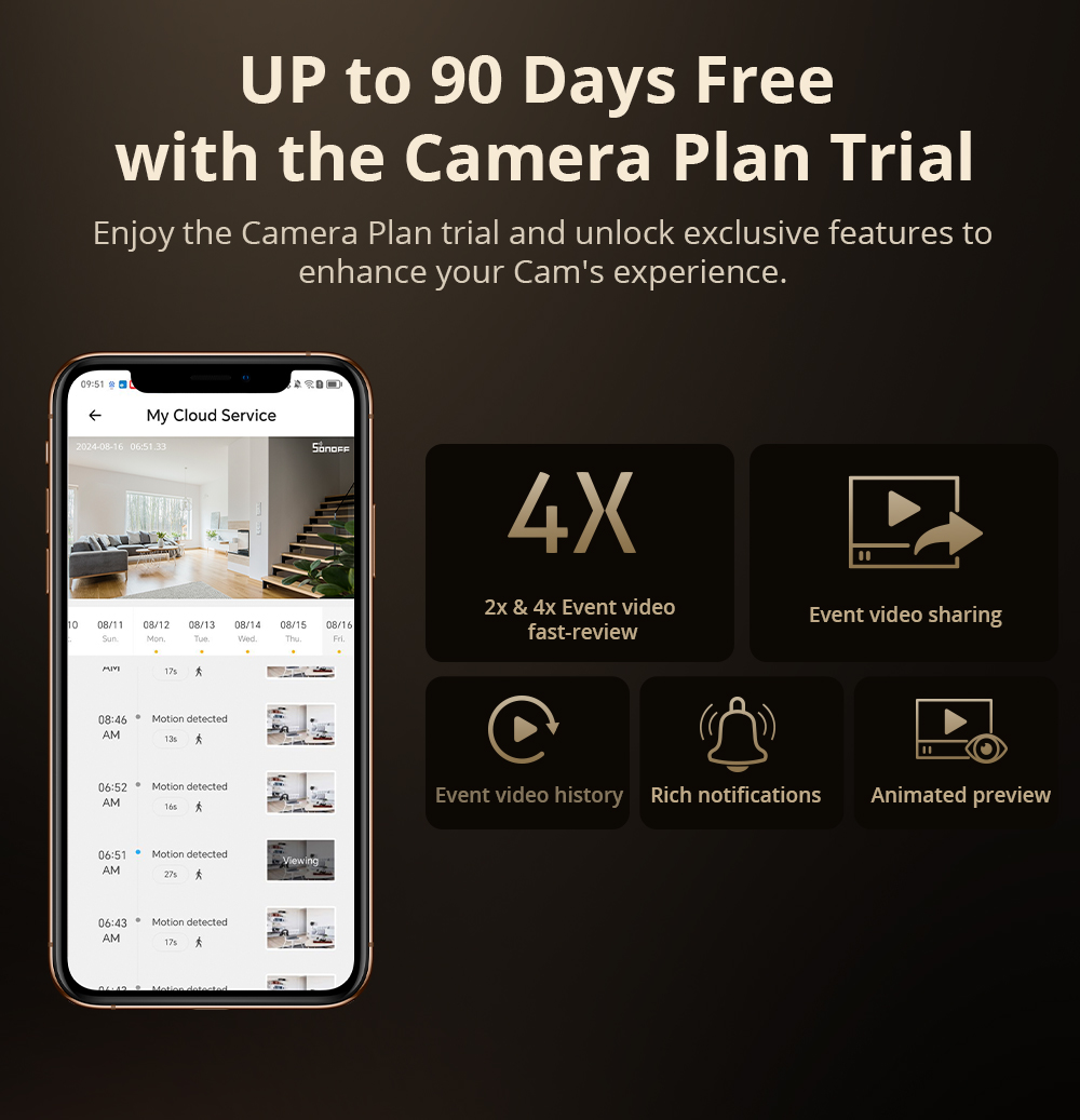 Sonoff cam magro gen2 wifi câm - Home Security La avaliação e preço