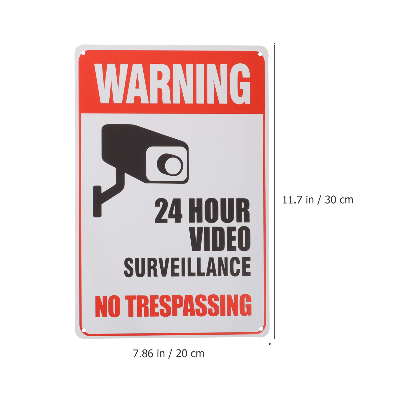 2 Peças de Placa de Proibição  - Home Yard Security Cameras avaliação e preço