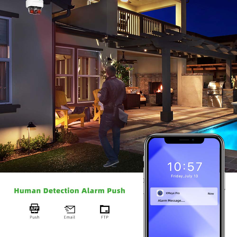 Câmera IP POE C GC PB 4MP, Mic - Home Security La avaliação e preço