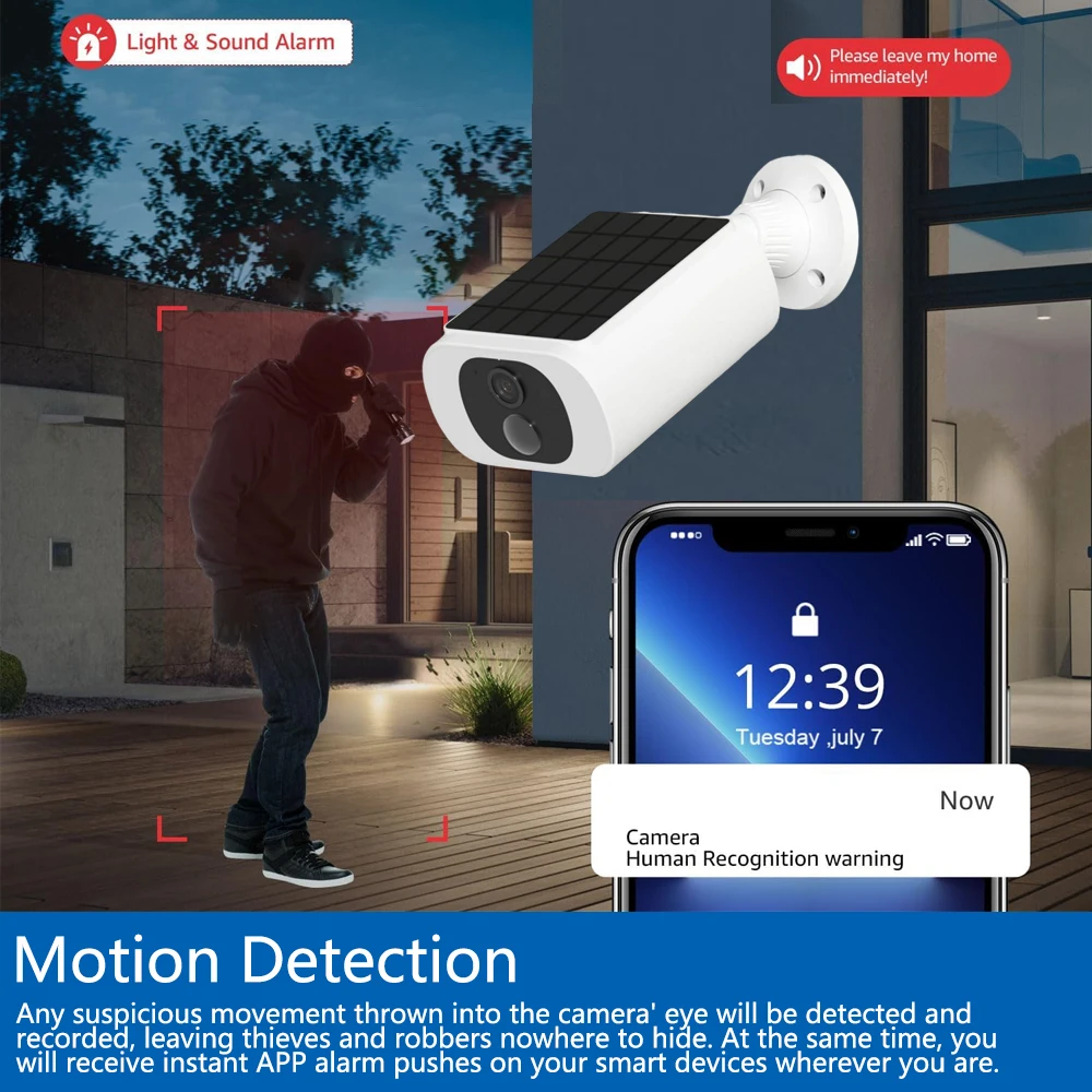 Câmera de Segurança Solar Tuya - Home Security La avaliação e preço