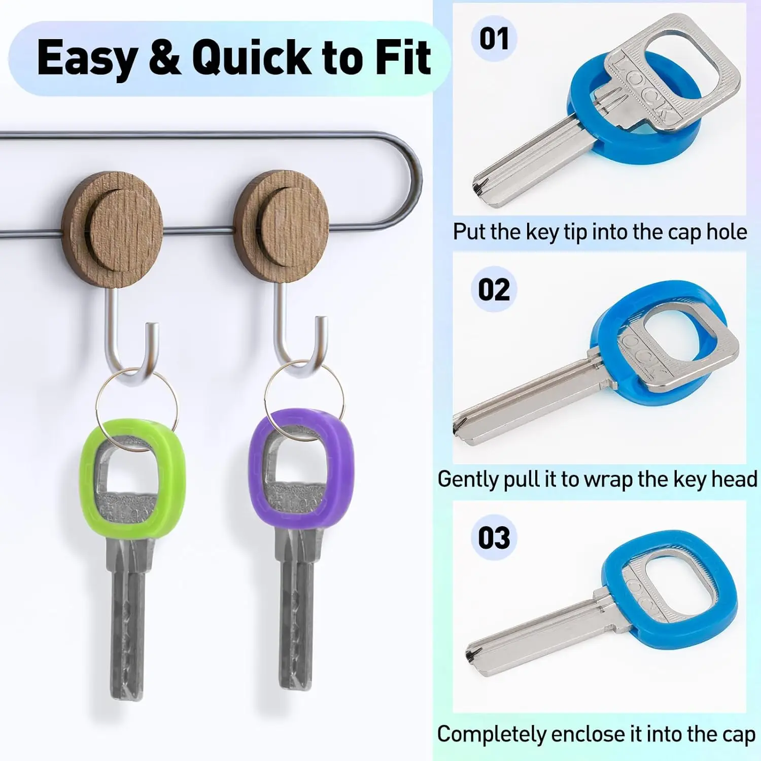 10-50 pces tampa chave cobre i - Home Security Key avaliação e preço